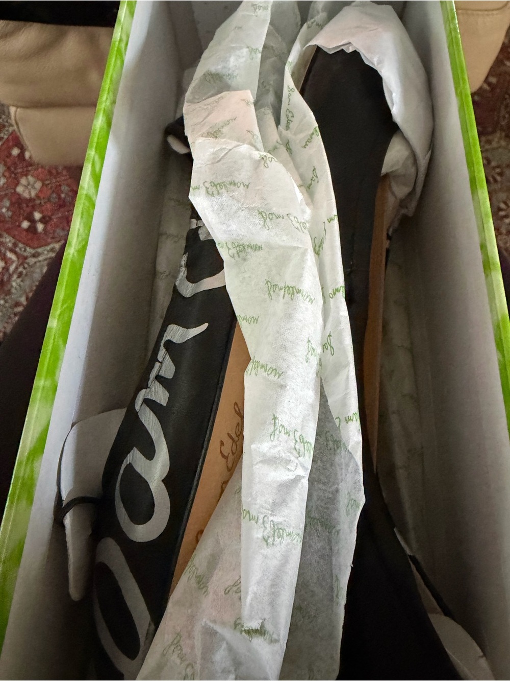 Sam Edelman Black & Silver Ballet Flats - Picture 2 of 10